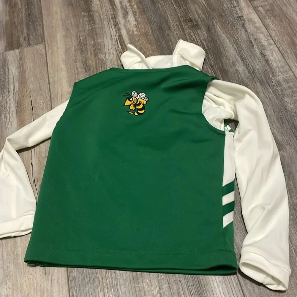Chasse Green Jackets Cheerleader Uniform Child Small Outfit Halloween Costume